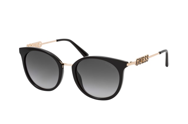 Guess GU 7645 01B, ROUND Sunglasses, FEMALE