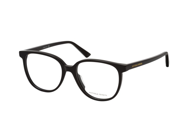 Bottega Veneta BV 1023O 001, including lenses, ROUND Glasses, FEMALE