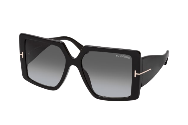 Tom Ford Quinn FT 0790 01B, SQUARE Sunglasses, FEMALE