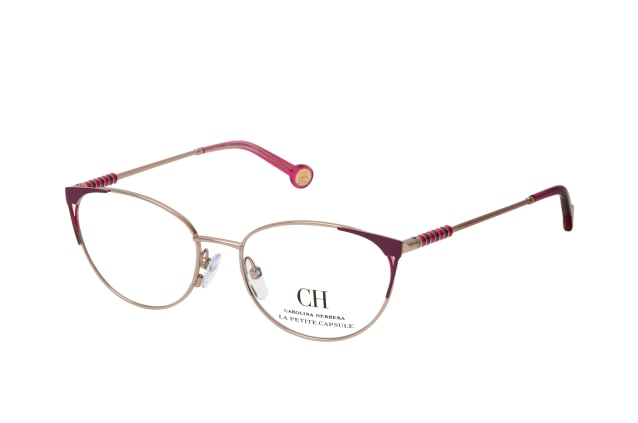 Carolina Herrera VHE 164L 0E59, including lenses, BUTTERFLY Glasses, FEMALE