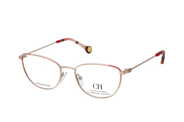 Carolina Herrera VHE 166L 0492, including lenses, BUTTERFLY Glasses, FEMALE
