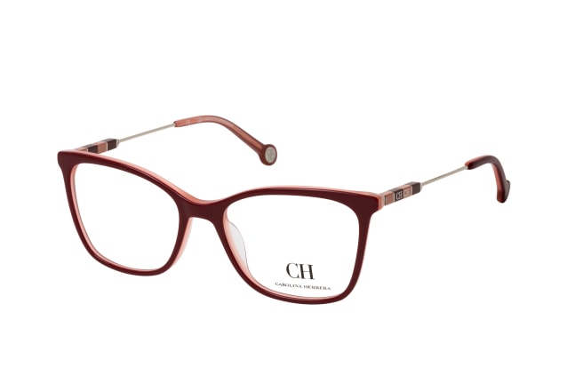 Carolina Herrera VHE 846 09CG, including lenses, SQUARE Glasses, FEMALE