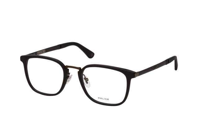Police ORIGINS 23 VPLA 48 0703, including lenses, SQUARE Glasses, MALE