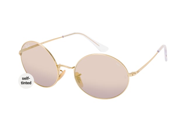 Ray-Ban Oval RB 1970 001/B3, ROUND Sunglasses, UNISEX, available with prescription