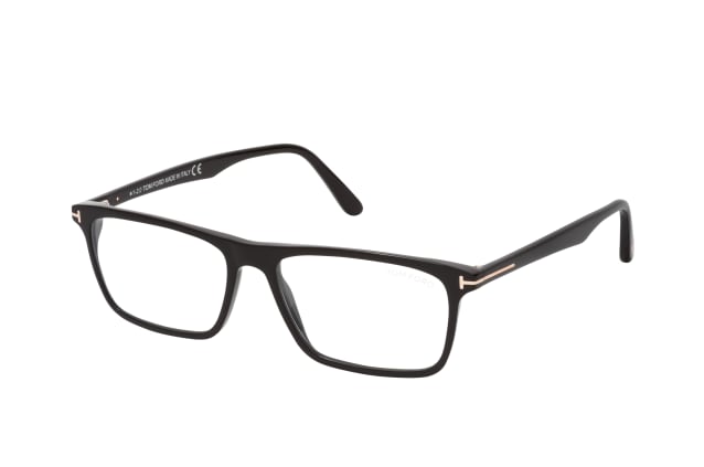 Tom Ford FT 5681-B 001, including lenses, RECTANGLE Glasses, MALE