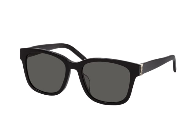 saint laurent sl m68/f 001, square sunglasses, unisex, available with prescription