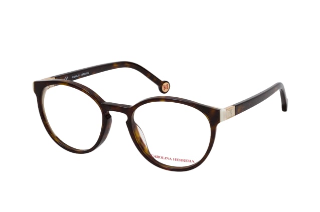 Carolina Herrera VHE 875V 722Y, including lenses, ROUND Glasses, FEMALE