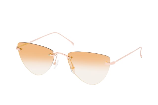 illesteva auckland rose gold, butterfly sunglasses, female