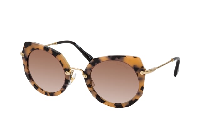 Miu Miu MU 02XS 07D0A6, ROUND Sunglasses, FEMALE