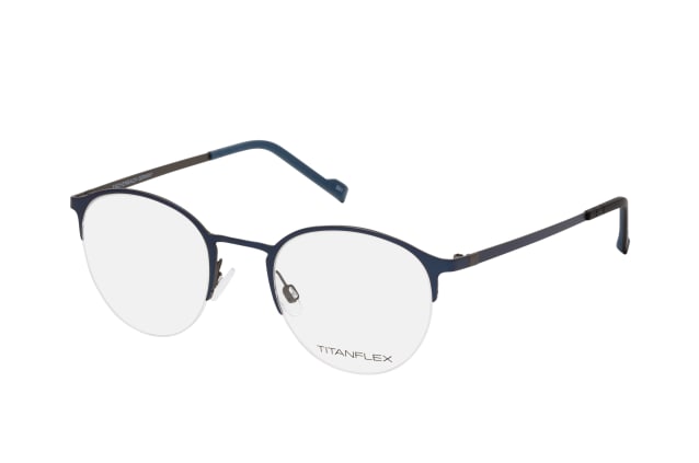 TITANFLEX 850089 70, including lenses, ROUND Glasses, MALE