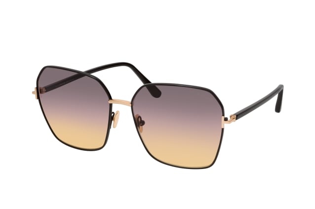 Tom Ford Claudia-02 FT 0839 01B, SQUARE Sunglasses, FEMALE