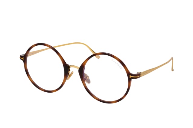 Tom Ford FT 5703-B 053, including lenses, ROUND Glasses, FEMALE