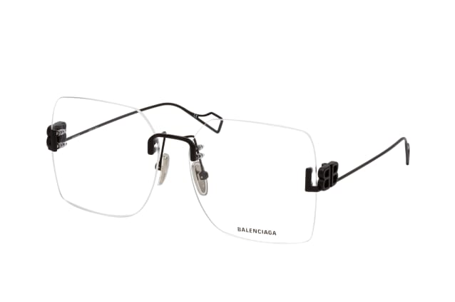Balenciaga BB 0113O 001, including lenses, SQUARE Glasses, FEMALE