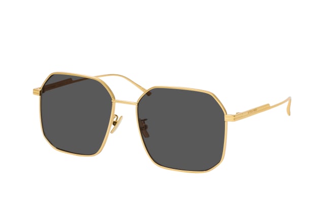 Bottega Veneta BV 1108SA 001, SQUARE Sunglasses, FEMALE