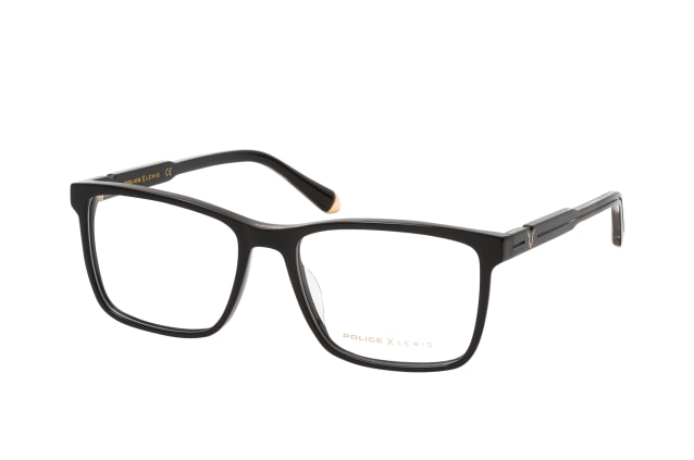 Police Lewis 24 VPLC 52 BLK, including lenses, SQUARE Glasses, MALE
