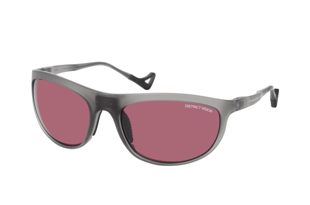 District Vision TAKEYOSHI Grey Rose, SQUARE Sunglasses, UNISEX