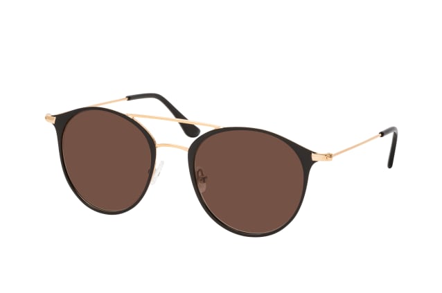 Nadine Klein x Mister Spex Shadow black & gold, ROUND Sunglasses, UNISEX, available with prescription