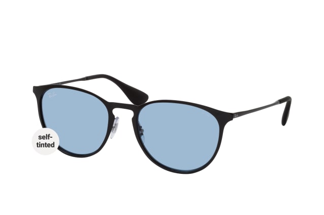 Ray-Ban Erika RB 3539 002/Q2, ROUND Sunglasses, FEMALE, available with prescription