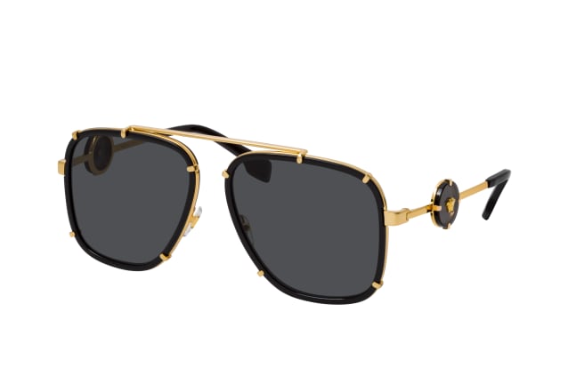 versace ve 2233 143887, square sunglasses, male