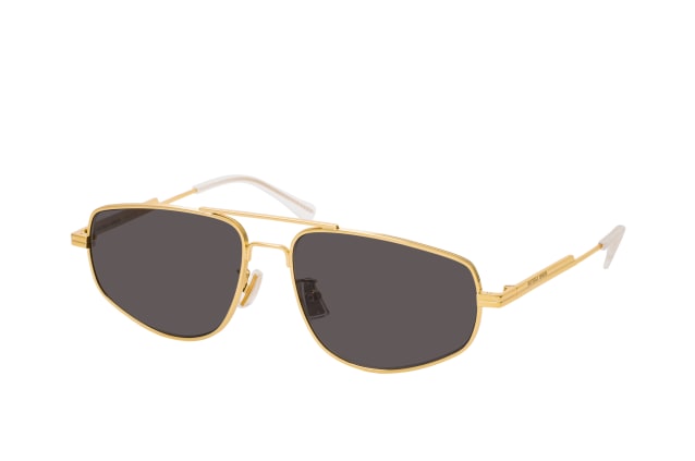 Bottega Veneta BV 1125S 002, AVIATOR Sunglasses, MALE