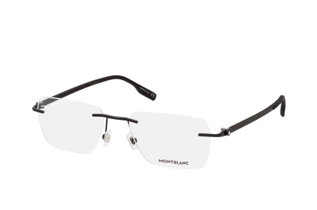MONTBLANC MB 0185O 001, including lenses, SQUARE Glasses, MALE