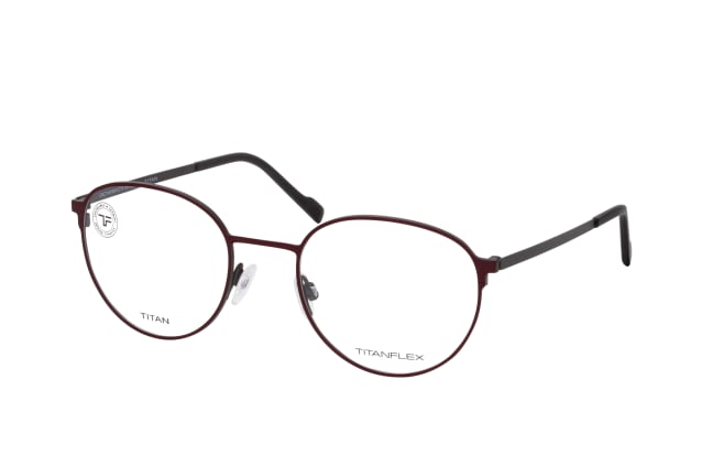 TITANFLEX 820879 53, including lenses, ROUND Glasses, MALE