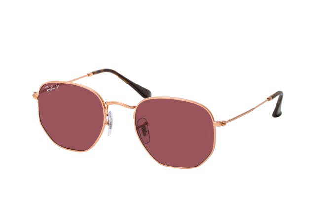 Ray-Ban Hexagonal RB 3548N 9202AF, ROUND Sunglasses, UNISEX, polarised, available with prescription