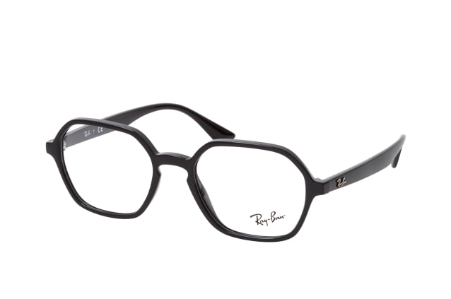 Ray-Ban RX 4361V 2000, including lenses, ROUND Glasses, UNISEX