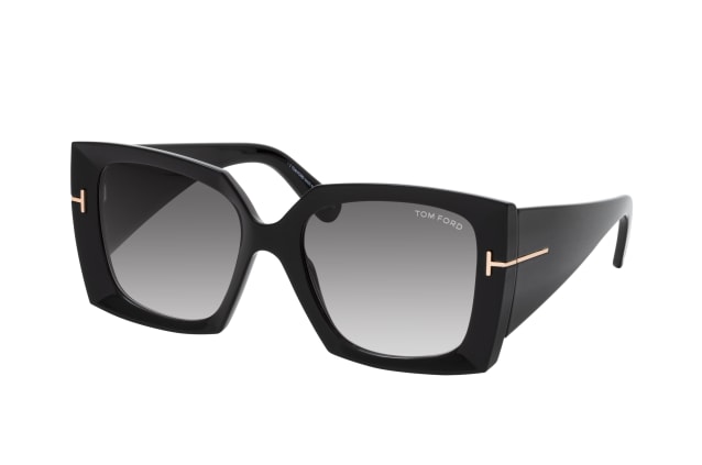 Tom Ford Jacquetta FT 0921 01B, SQUARE Sunglasses, FEMALE