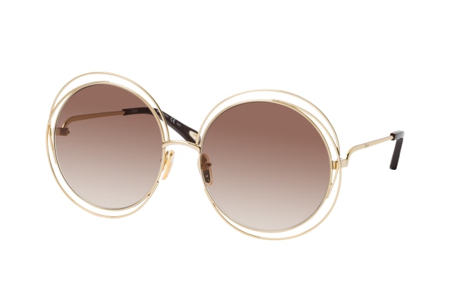 Chloé CH 0045S LARGE 001, ROUND Sunglasses, FEMALE