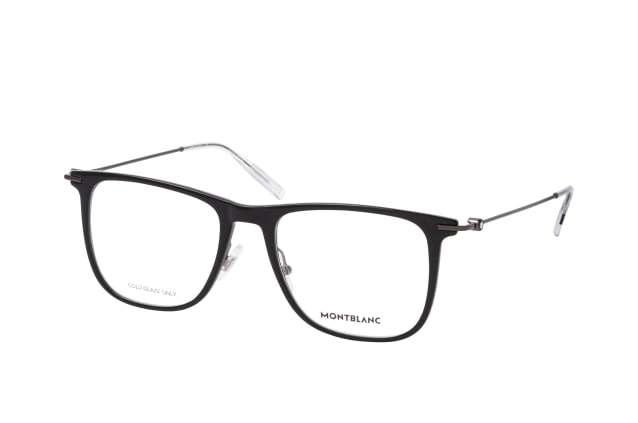 MONTBLANC MB 0206O 001, including lenses, SQUARE Glasses, MALE