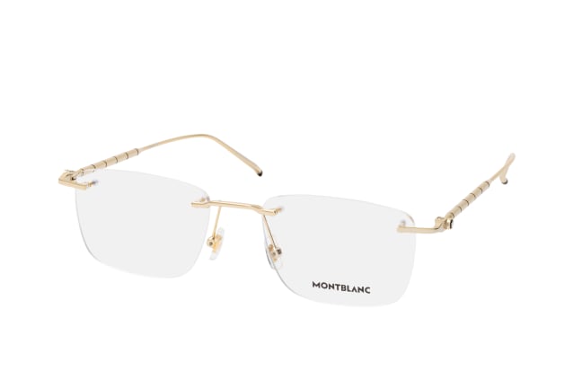 MONTBLANC MB 0215O 001, including lenses, SQUARE Glasses, MALE
