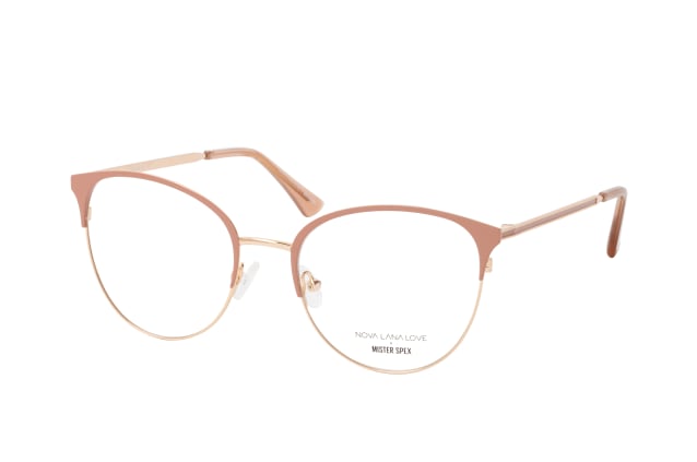 NovaLanaLove x Mister Spex Nola creamy, including lenses, BUTTERFLY Glasses, FEMALE