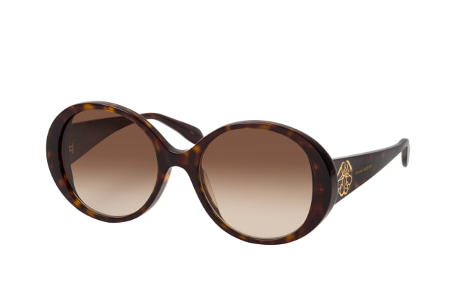 Alexander McQueen AM 0285S 003, ROUND Sunglasses, FEMALE