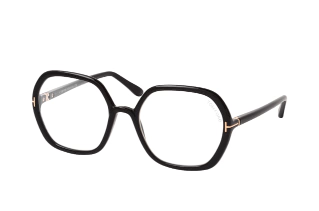 Tom Ford FT 5814-B 001, including lenses, SQUARE Glasses, FEMALE