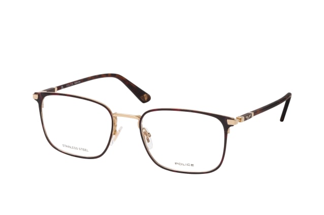 Police VPLE 96 0393, including lenses, SQUARE Glasses, MALE