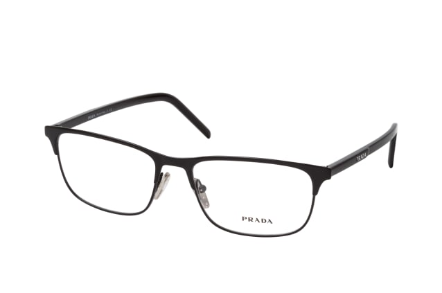 Prada PR 66YV 1AB1O1, including lenses, RECTANGLE Glasses, MALE
