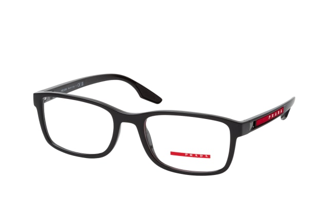 Prada Linea Rossa PS 09OV 1AB1O1, including lenses, RECTANGLE Glasses, MALE