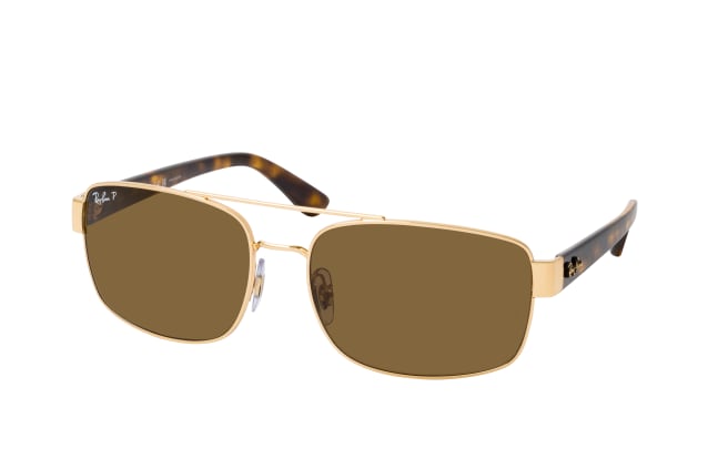 Ray-Ban RB 3687 001/57, SQUARE Sunglasses, MALE, polarised