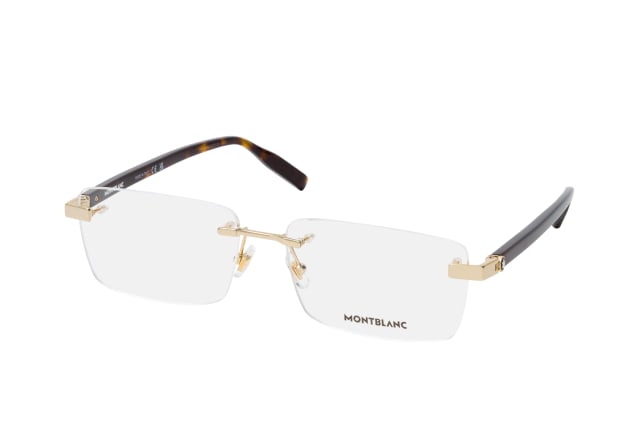 MONTBLANC MB 0055O 006, including lenses, RECTANGLE Glasses, MALE