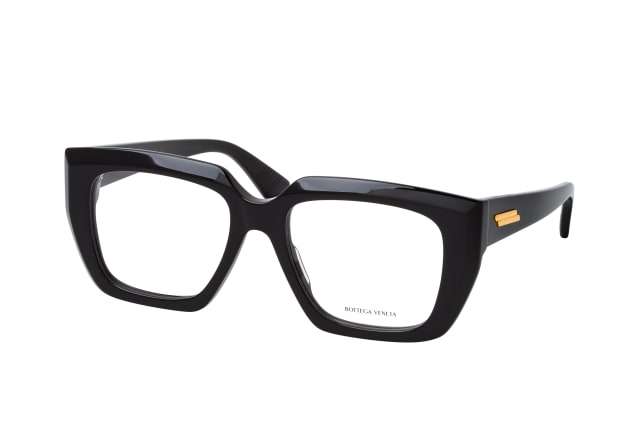 Bottega Veneta BV 1032O 001, including lenses, SQUARE Glasses, FEMALE
