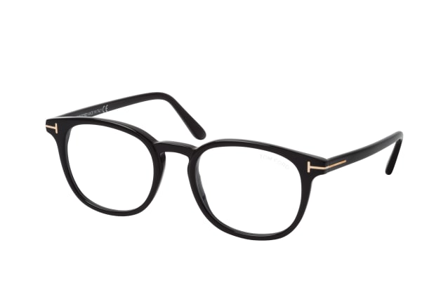 Tom Ford FT 5819-B 001, including lenses, ROUND Glasses, MALE