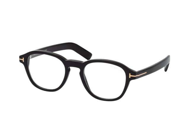 Tom Ford FT 5821-B 001, including lenses, ROUND Glasses, MALE