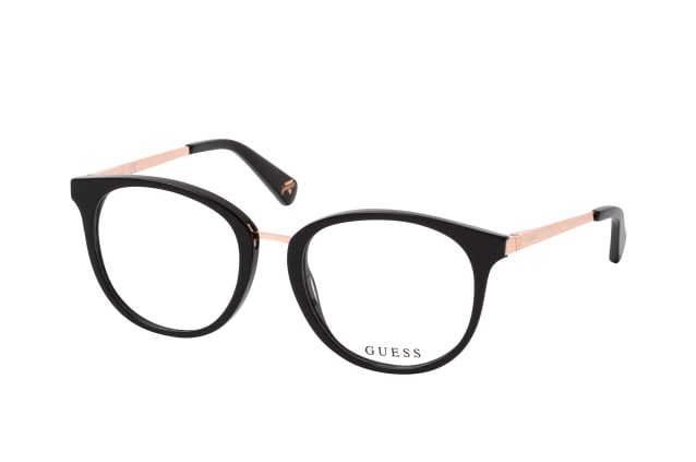 Guess GU 5218 001, including lenses, ROUND Glasses, UNISEX