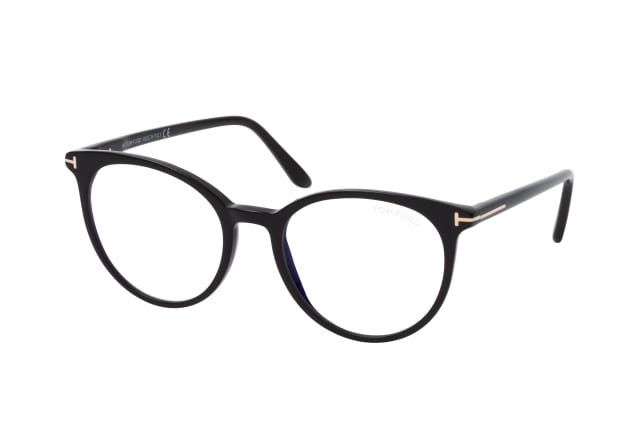 Tom Ford FT 5575-B 001 small, including lenses, ROUND Glasses, FEMALE