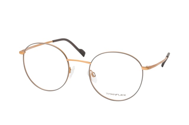 TITANFLEX 820891 21, including lenses, ROUND Glasses, MALE