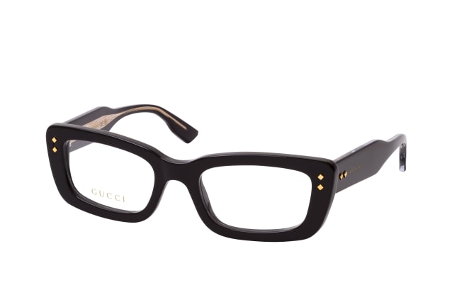 Gucci GG 1216O 001, including lenses, RECTANGLE Glasses, FEMALE