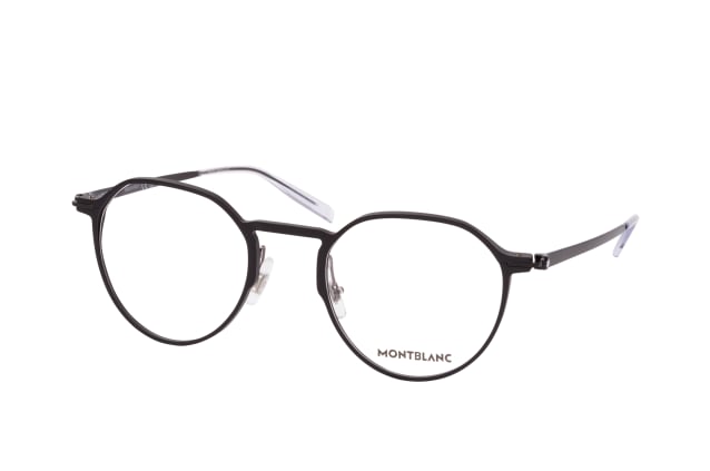 MONTBLANC MB 0233O 001, including lenses, ROUND Glasses, MALE