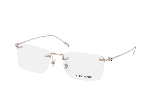 MONTBLANC MB 0241O 001, including lenses, RECTANGLE Glasses, MALE