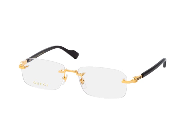 Gucci GG 1221O 001, including lenses, RECTANGLE Glasses, MALE